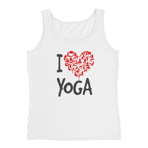 I Heart Yoga Ladies'  Tank
