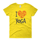 I Heart Yoga Ladies' T Shirt