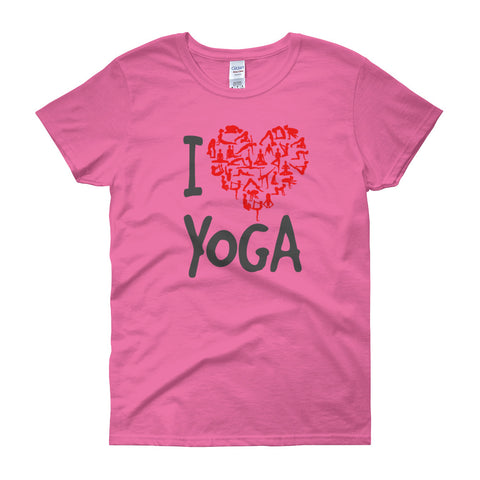 I Heart Yoga Ladies' T Shirt