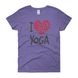 I Heart Yoga Ladies' T Shirt